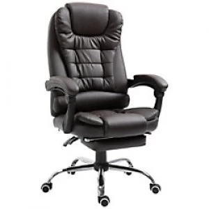 HOMCOM Office Chair Brown PU, Sponge 921-084CF