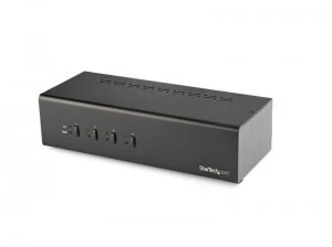 StarTech 4-Port Dual-Monitor DVI KVM Switch with USB 3.0 Hub