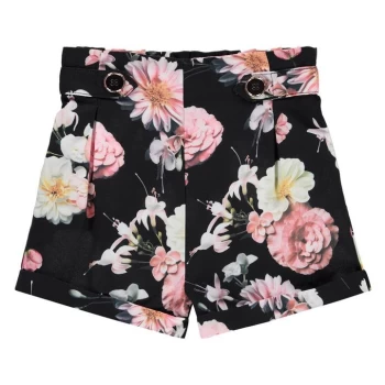 Firetrap Crepe Shorts Junior Girls - Midnight Floral