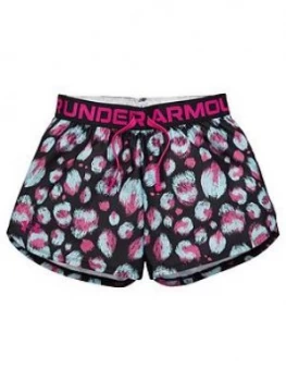 Urban Armor Gear Girls Play Up Printed Shorts - Black, Size L=11-12 Years, Women