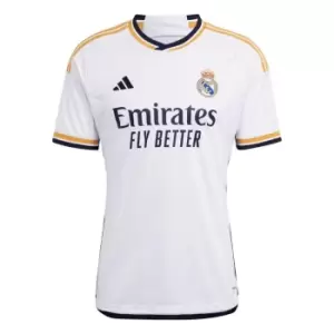 adidas Real Madrid Home Shirt 2023 2024 Adults - White