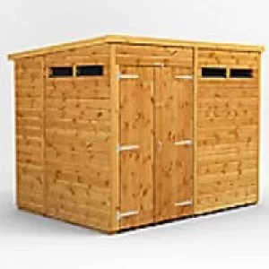 Power Garden Shed 86PPSSDD Golden Brown 8x6