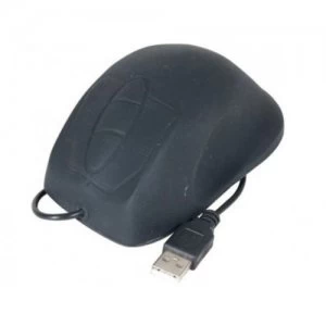 Usb Ps2 Waterproof Silicone Mouse Black