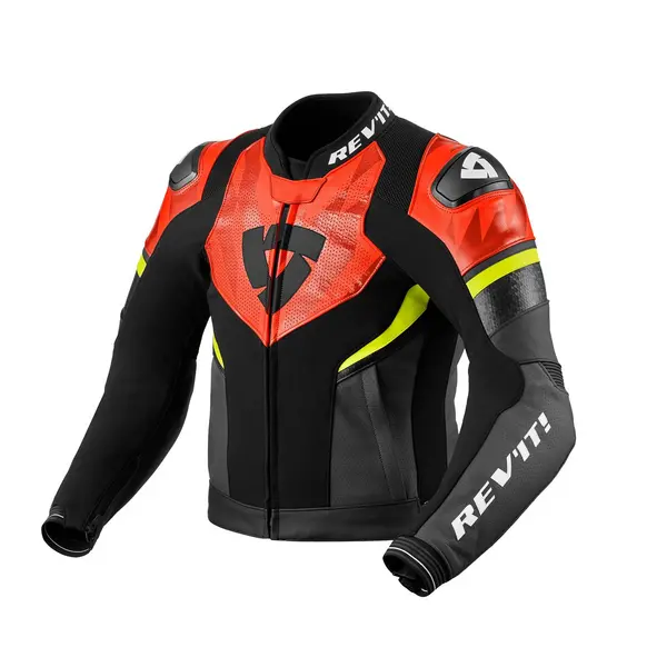 REV'IT! Hyperspeed 2 Air Jacket Black Neon Red Size 48