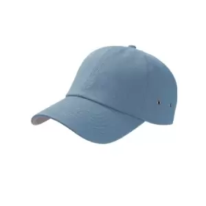 Atlantis Action 6 Panel Chino Baseball Cap (One Size) (Light Blue)