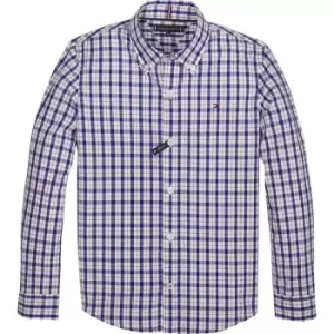 Tommy Hilfiger Dobby Check Shirt - Blue