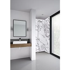 Mermaid Elite Marmo Migliore Post Form Single Shower Panel 2420 x 1200mm