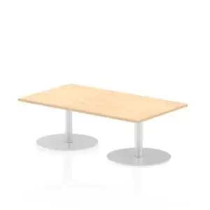 Italia Poseur Table Rectangle 1400800 Top 475 High Maple