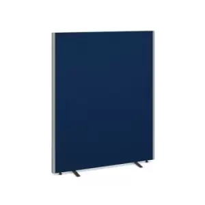 Floor standing fabric screen 1500mm high x 1200mm wide - blue