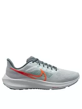 Nike Air Zoom Pegasus 39 - Grey/Orange, Grey/Orange, Size 7, Men