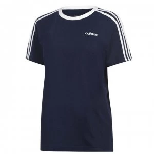 adidas Womens Essentials 3-Stripes T Shirt - Legend Ink