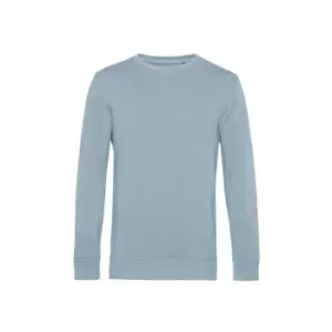 B&C Mens Organic Crew Neck Sweat (XL) (Blue Fog)