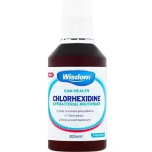 Wisdom Chlorhexidine Alcohol Free Mint Mouthwash 300ml