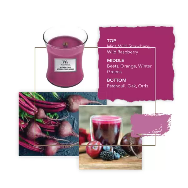 Woodwick Wild Berry & Beets Scented Candle 453.6g