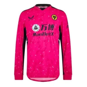 Castore Wolverhampton Wanderers Away Goalkeeper Shirt Mens - Pink