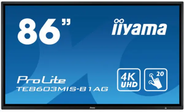 iiyama TE8603MIS-B1AG 86 Black 4K Ultra HD Interactive Display