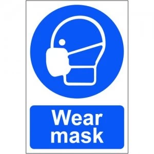 Wear Mask Sign, S/A Semi Rigid PVC