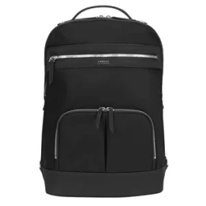 Targus Newport Backpack Trendy for Travel and Commuter fit up to 15-Inches Laptop, Black/Silver (TBB599GL)