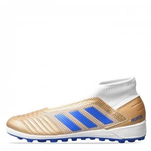 adidas Predator 19.3 Laceless Astro Turf Trainers - Gold/Blue/White