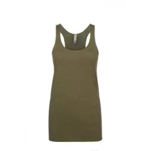 Next Level Womens/Ladies Tri-Blend Racer Back Tank Top (M) (Military Green)