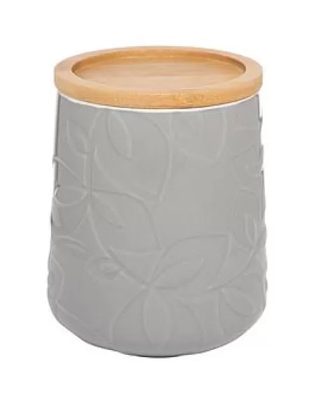 Catherine Lansfield Inga Storage Jar - Grey