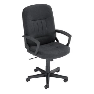 Trexus High Back Manager Armchair W500xD480xH465 580mm Backrest H620mm Charcoal