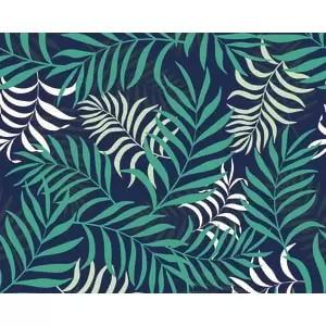 Origin Murals Exotic Jungle Leaves Green Wall Mural - 3.5 x 2.8m