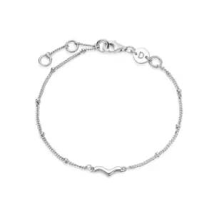 Daisy London 925 Sterling Silver Treasures Wave Bobble Bracelet Sterling Silver