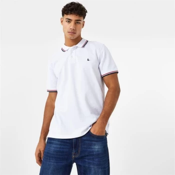 Jack Wills Tipped Polo - White