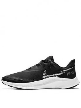 Nike Quest 3 Shield - Black/Silver, Size 6, Women