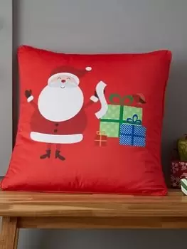 Catherine Lansfield Santa&Rsquo;S Christmas Presents Cushion