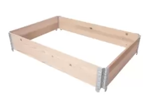 Groundlevel Wooden Raised Bed Garden Planter