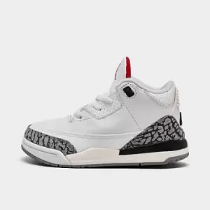 Jordan Jordan 3 Retro (Td), Summit White/Fire Red-Black-Cement Grey, Unisex, Trainers toddler, DM0968-100