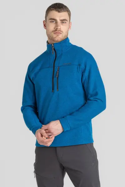 Craghoppers Titan Blue Marl Torney Ii Half Zip Fleece