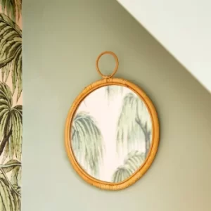 Sass & Belle Round Rattan Mirror