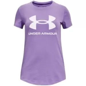 Under Armour Live Sportstyle Graphic Short Sleeve T Shirt Womens - Purple