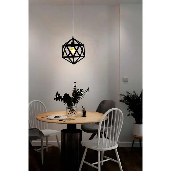 Eglo Embleton Black Geometric Star Pendant Light