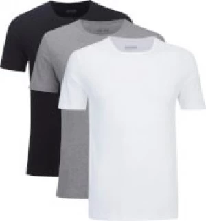 Hugo Boss 3 Pack Core T-Shirts Black/White/Grey Size L Men