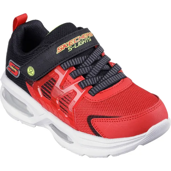 Skechers Boys S Lights Prismatrons Light Up Trainers UK Size 12.5 (EU 31) Red/Black SKE2281-RDBK-12.5