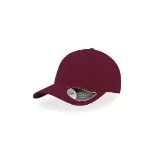 Atlantis Groovy Canvas 6 Panel Cap (One Size) (Burgundy)