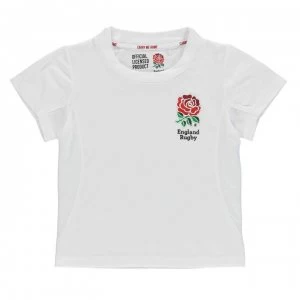 RFU England Poly T Shirt Infant Boys - White