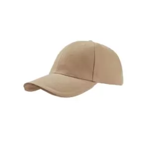 Atlantis Liberty Sandwich Heavy Brush Cotton 6 Panel Cap (Pack Of 2) (One Size) (Khaki/Khaki)