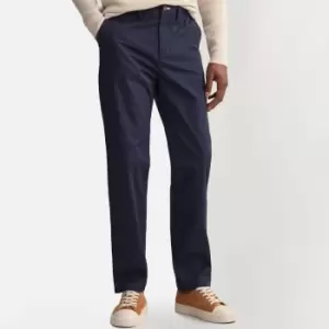 GANT Men Allister Regular Fit Twill Chinos (30-32) Blue