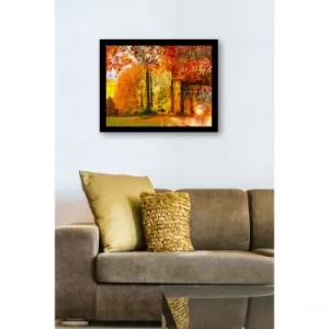 SC0899 Multicolor Decorative Framed MDF Painting