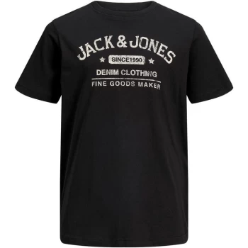 Jack and Jones Jeans T Shirt Junior Boys - Black