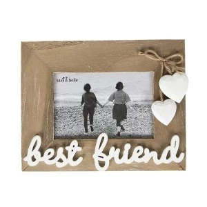 Sass & Belle Ashley Farmhouse Best Friend Standing Photo Frame