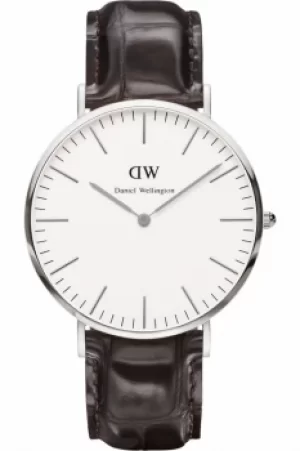 Mens Daniel Wellington York Silver 40mm Watch DW00100025