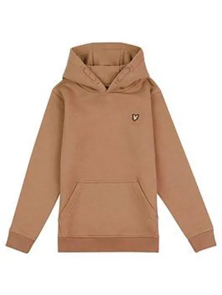 Lyle & Scott Boys Classic Hoody Fleece - Brown Size 7-8 Years Brown VRWF5 Unisex 7-8 YEARS