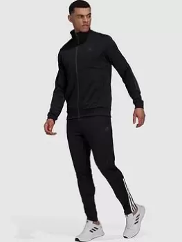 adidas Must Have Slim Zipped Tracksuit - Black, Size XS, Men