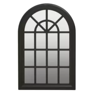 Interiors By Ph Matte Black Arched Wall Mirror